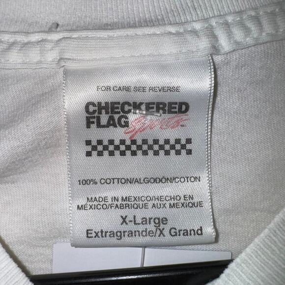 Vintage y2k checkered flag sports nascar SUNDAYS 90s t-shirt - Picture 4 of 4